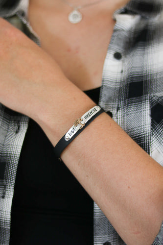 Just breathe sale bracelet