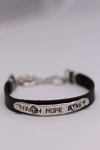Faith, Hope, Love Bracelet