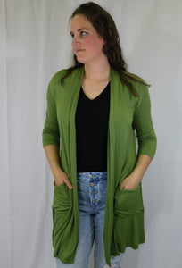 Emma's Closet Open-Front Cardigan With Pockets