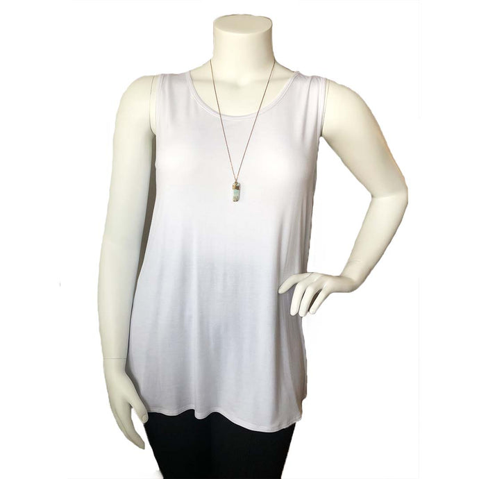 Cielo Blu Scoop Neck Tank (See More Colours)